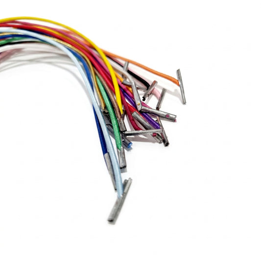 Gomas redondas con terminales metálicos