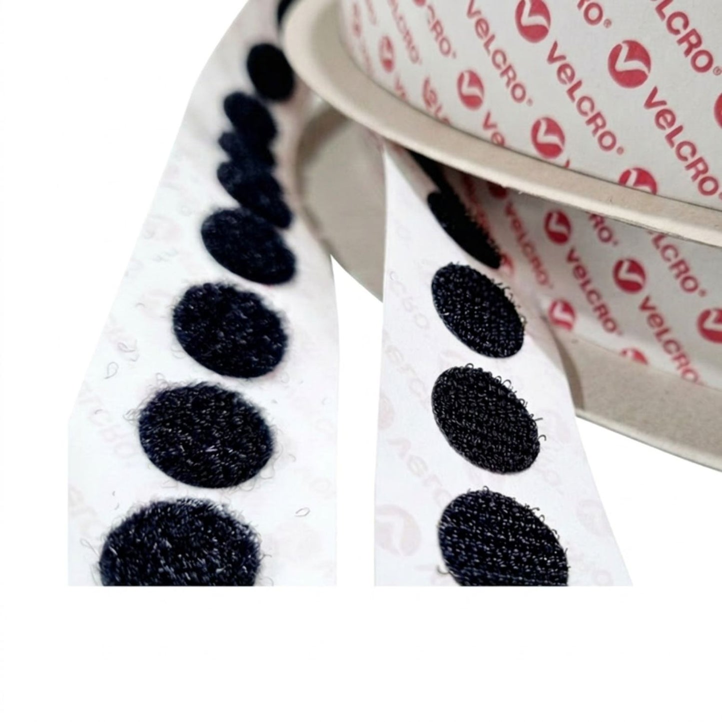 Puntos de velcro adhesivo