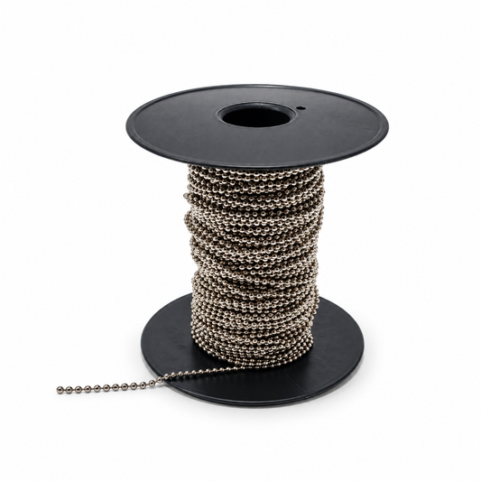 Cadena de bolas niquelada en bobina 100 m | Ø 2,4 mm
