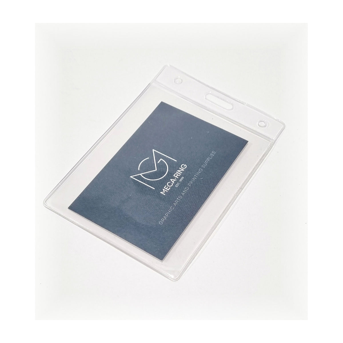 Funda portaacreditaciones transparente para lanyard