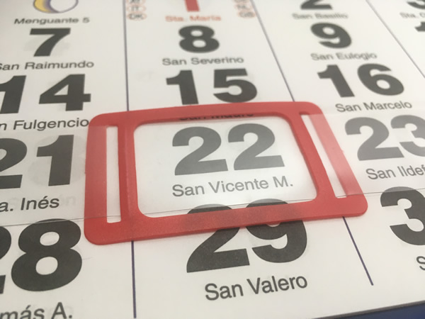 Visor calendario